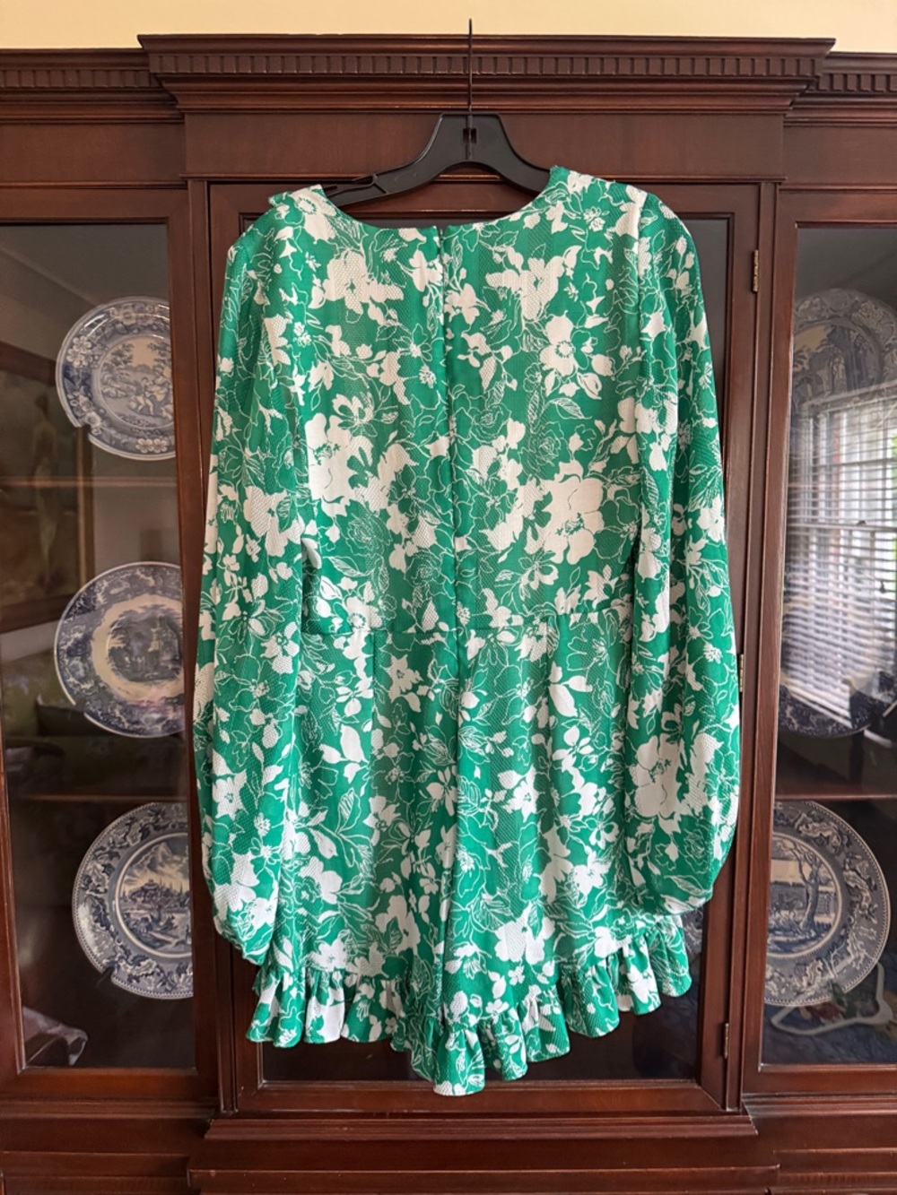 Aldo Martine Floral Green Ruffle Romper - Picture 3 of 3